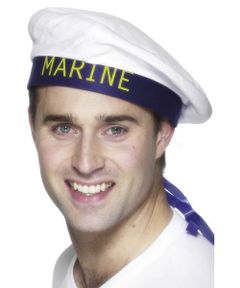 Marinehat med Tekst