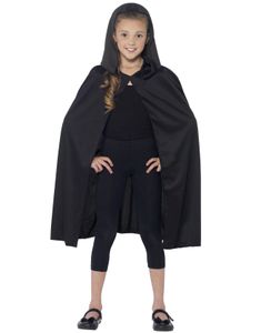 Sort Kappe med Hætte til Børn