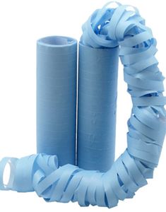 2 stk. Lys Blå Serpentiner Bånd