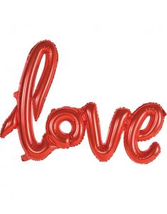 Love I Et Ord - Rød Folieballon 119 cm