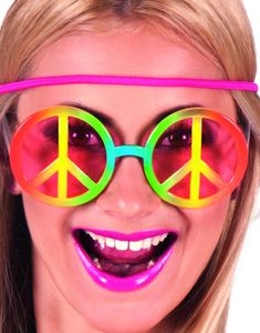 Peace Glasses - Flerfarvet Hippiebriller