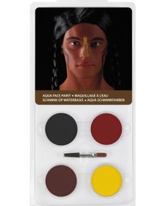 Krigsmaling - Sminkepalet 4 Farver