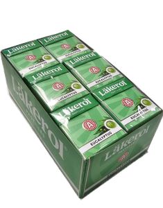 24 stk Läkerol Sugarfree Eucalyptus / Sukkerfrie Pastiller med Eukalyptussmak - Hel Eske 600 gram