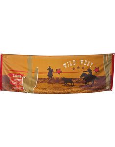 Gigantisk Wild West Cowboybanner 74x220 cm - Wild West