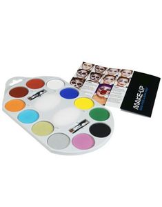 Vandbaseret Sminke Palet m/Ass. Farver Sminke