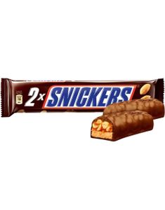 Dobbel Snickers Bar - Melkesjokoladebar med Nougat, Nøtter og Karamell 75 gram