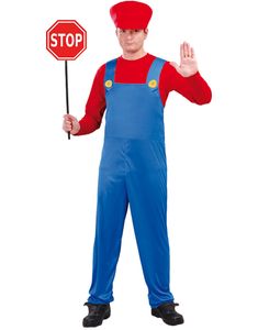 Super Mario Inspireret Herrekostume