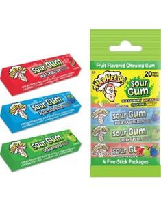 Warheads Sur Tyggegummi med Fruktsmaker (USA Import) 50 g