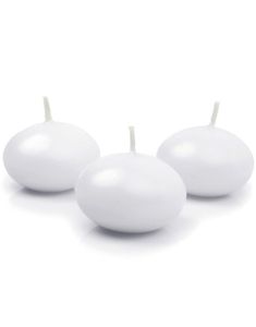 10 stk Hvide Flydende Stearinlys 5 cm