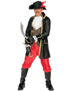 Komplet Piratkostume til Mand - 6 Dele