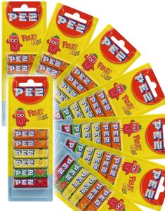 18 stk 6-Pakninger Pez Fruity Mix Refills - Fuld Æske