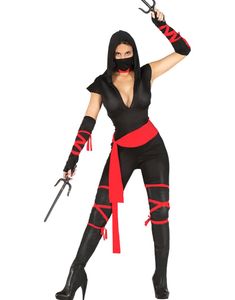 Ninjakostume til Dame 5 Dele