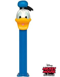 Mickeys Klubhus Donald Pez-Holder med 2 stk Pez Pakker