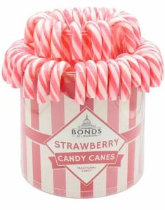 60 stk Sukkertøystenger med Jordbærsmak i Fonteneeske 1,2 kg