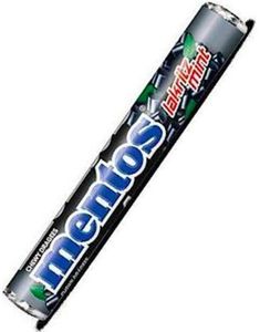 1 stk Rull Mentos Liquorice Mint 37,5 g