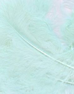 8 gram Lys Blå Dekorative Fjer 6-12 cm