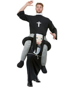 Nonne Piggyback Unisex Kostume