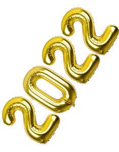 2022 balloner - 35 cm guld