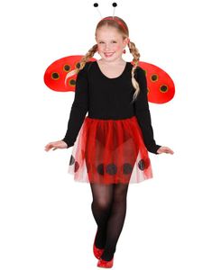Mariehøne Kostumesæt til Børn 3 Dele