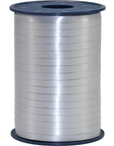 500 meter Sølvfarvet Ballon/Gavebånd - 5 mm Bred