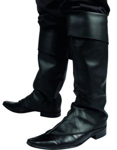 Imiteret Skind Sorte Skoovertræk til Mand