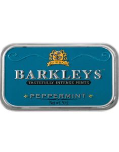 Barkleys Tastefully Intense Mints Peppermint - Sukkertøj med Pebermyntesmag 50g