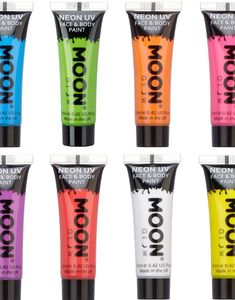 VÆLG BLANDT 8 FARVER - Neon UV/Blacklight Ansigts- og Kropsmaling 12 ml