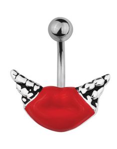 Devil Red Lips Navlepiercing