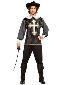 Musketeer Treville - Musketerkostyme til Herre