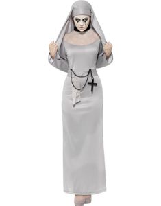 Gråt Gotisk Nonne Kostume