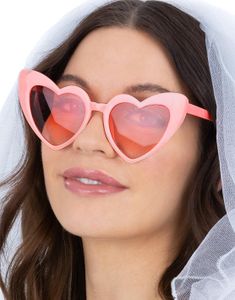 Rosa Hjerte Solbriller - Hen Party