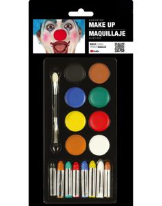 Sminkesæt med Palette, Stifter og Pensel