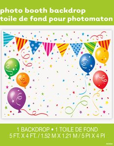 	Fotobaggrund til Fødselsdage 1,52x1,21 Meter 