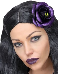 Hårspænde med Lilla Blomst og Katteøje