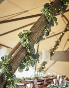 1,8 Meter Bladranke med LED lys - Botanical Wedding