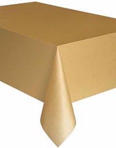 Guldfarvet Plastdug 137x274 cm