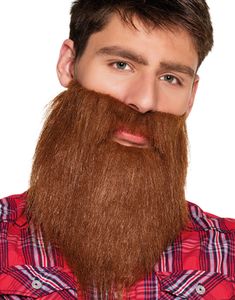 Brunt Hipster / Cowboyskæg