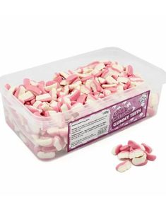 600 stk Sweetshop Gummy Teeth - Boks med Skumtenner 1,02 kg
