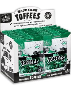 12 poser Walkers Mint Toffees – Hel Æske
