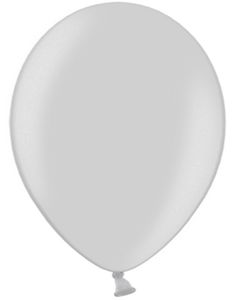 100 stk 30 cm MEGAPACK - Sølvfarvet Metalic Balloner