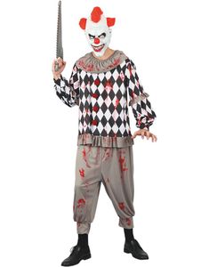 Creepy Clown Kostume til Mand