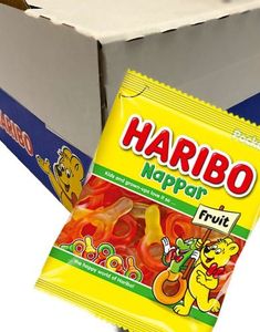 24 Poser Haribo Frugtsutter / Vingummi - Hel Æske