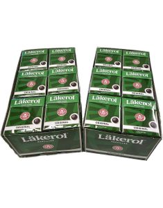 48 stk Läkerol Original Sugarfree / Sukkerfrie Pastiller med Lakrissmak - Hel Eske 1200 gram