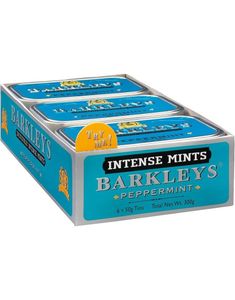 Barkleys Tastefully Intense Peppermints - Sukkertøy med Peppermyntesmak - Hel Eske