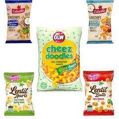 Taste Them All – Stor Vegansk Snackpakke – Fem smagsvarianter - Pakketilbud