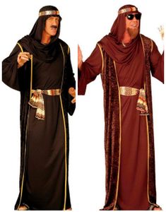 Parkostume - Sheik Kostumer Sort og Brun