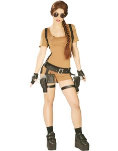 Lara Croft Inspireret Damekostume