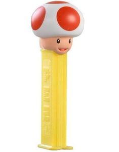 Super Mario Toad Pez-Holder med 2 stk Pez Pakker