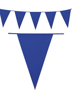 10 Meter Banner med Royal Blå Vimpel Flag