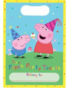 8 stk Godteposer med Fødselsdagsmotiv - Gurli Gris